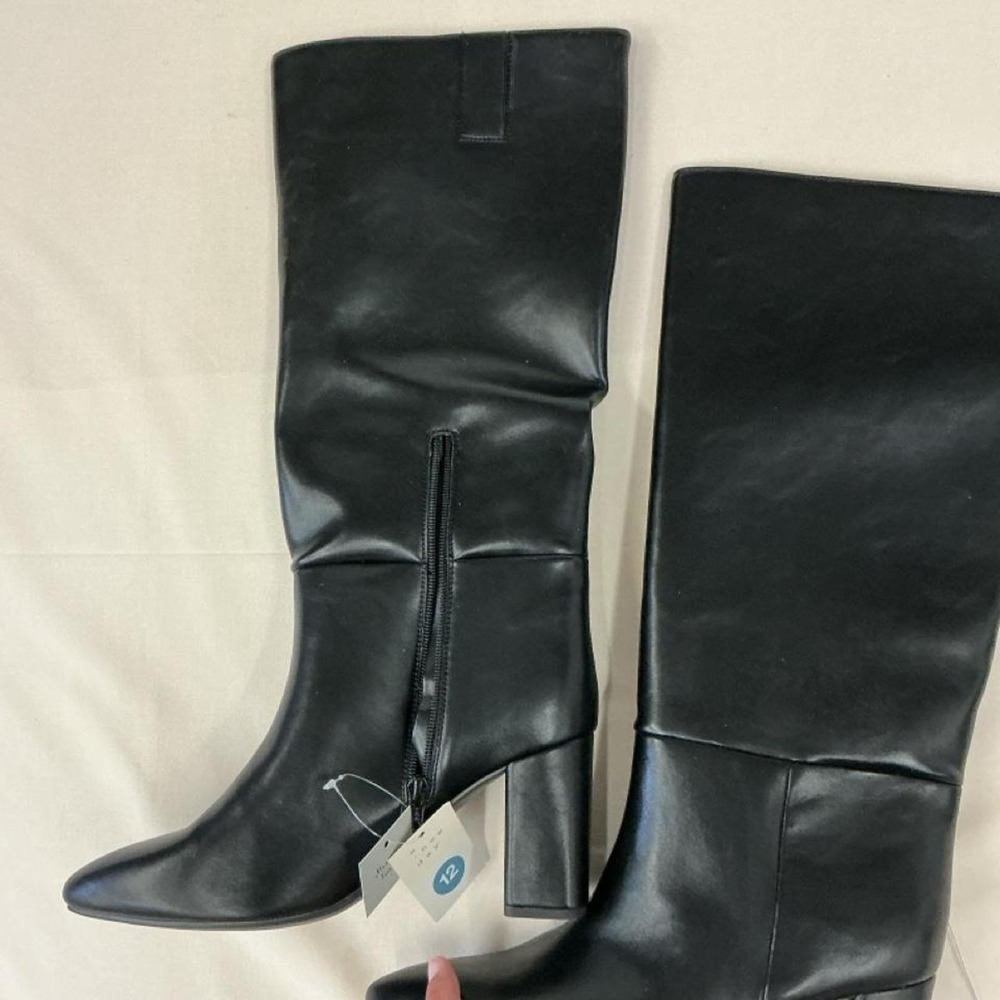 Black knee-high boots by A New Day